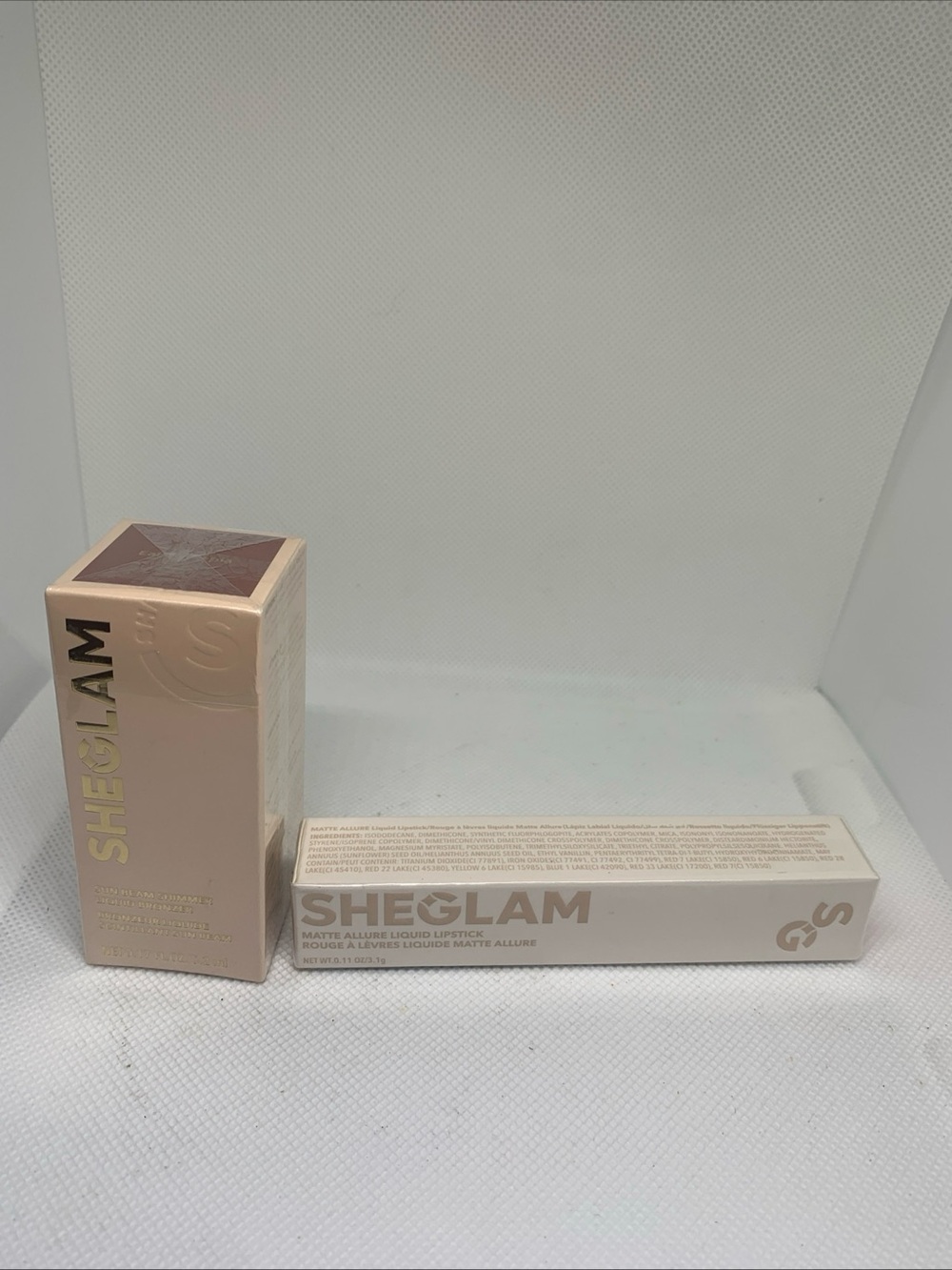 SHEGLAM Matte Allure Liquid Lipstick & Shimmer Liquid Bronzer. New & Sealed